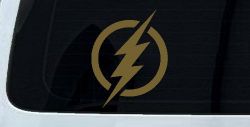 The Flash Sci Fi Car or Truck Window Vinyl Decal Sticker (Gold)