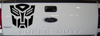 Transformers Autobot Sci Fi Car or Truck Window Decal Sticker (Black)