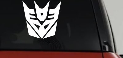 Transformers Decepticon Sci Fi Car or Truck Window Vinyl Decal Sticker