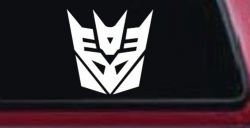 Transformers Decepticon Sci Fi Car or Truck Window Decal Sticker