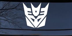 Transformers Decepticon Sci Fi Car or Truck Window Decal Sticker