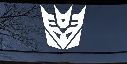 Transformers Decepticon Sci Fi Car or Truck Window Decal Sticker