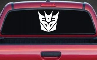 Transformers Decepticon Sci Fi Car or Truck Window Decal Sticker