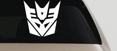 Transformers Decepticon Sci Fi Car or Truck Window Vinyl Decal Sticker