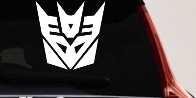 Transformers Decepticon Sci Fi Car or Truck Window Vinyl Decal Sticker