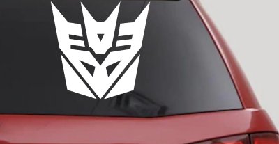 Transformers Decepticon Sci Fi Car or Truck Window Vinyl Decal Sticker