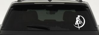 Sailor Moon Sci Fi Car or Truck Window Vinyl Decal Sticker (White)