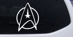 Starfleet Symbol Logo Sci Fi Car or Truck Window Decal Sticker
