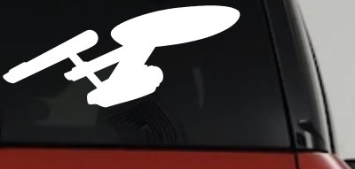 Enterprise Sci Fi Car or Truck Window Vinyl Decal Sticker