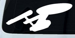 Enterprise Sci Fi Car or Truck Window Decal Sticker