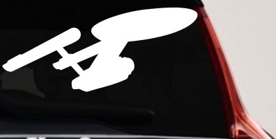 Enterprise Sci Fi Car or Truck Window Vinyl Decal Sticker