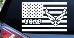 US American Flag Air Force USAF Military Car or Truck Window Decal Sticker