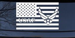 US American Flag Air Force USAF Military Car or Truck Window Decal Sticker