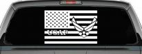 US American Flag Air Force USAF Military Car or Truck Window Decal Sticker