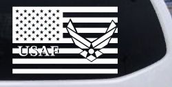 US American Flag Air Force USAF Military Car or Truck Window Decal Sticker