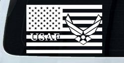 US American Flag Air Force USAF Military Car or Truck Window Decal Sticker