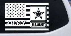 US American Flag Army Military Car or Truck Window Decal Sticker