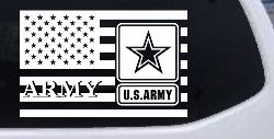 US American Flag Army Military Car or Truck Window Decal Sticker