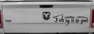 Potter I Solemnly Swear I am up to no Good Sci Fi Car or Truck Window Decal Sticker (Black)