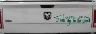 Potter I Solemnly Swear I am up to no Good Sci Fi Car or Truck Window Decal Sticker (Dark Green)