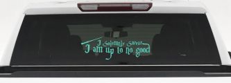 Potter I Solemnly Swear I am up to no Good Sci Fi Car or Truck Window Decal Sticker (Mint)