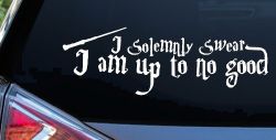 Potter I Solemnly Swear I am up to no Good Sci Fi Car or Truck Window Decal Sticker