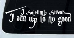 Potter I Solemnly Swear I am up to no Good Sci Fi Car or Truck Window Decal Sticker