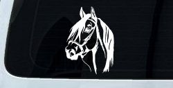 Dark Mane Horse Head Car or Truck Window Decal Sticker