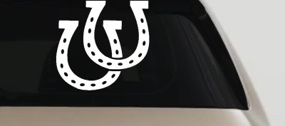 Horseshoes Animals Car or Truck Window Vinyl Decal Sticker