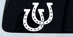 Horseshoes Animals Car or Truck Window Decal Sticker