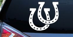 Horseshoes Animals Car or Truck Window Decal Sticker