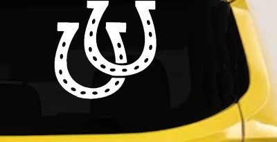 Horseshoes Animals Car or Truck Window Vinyl Decal Sticker