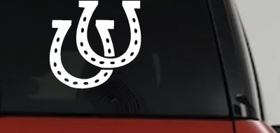 Horseshoes Animals Car or Truck Window Vinyl Decal Sticker
