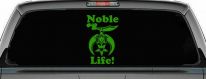 Noble Life Shriner Other Car or Truck Window Vinyl Decal Sticker (Lime)