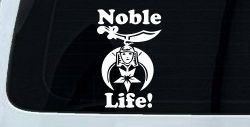 Noble Life Shriner Other Car or Truck Window Decal Sticker