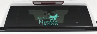 My Other Ride Is a Nimbus 2000 Potter Broom Sci Fi Car or Truck Window Decal Sticker (Mint)