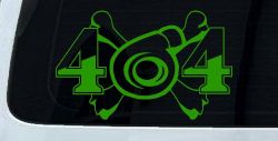 Turbo Blower 4X4 Crossbones Off Road Car or Truck Window Decal Sticker (Lime)