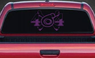 Turbo Blower 4X4 Crossbones Off Road Car or Truck Window Decal Sticker (Violet)
