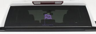 Let Your Freak Flag Fly Funny Car or Truck Window Decal Sticker (Purple)