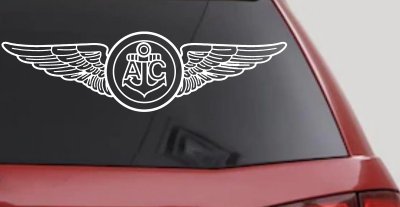 USN Navy Aircrew Wings Military Car or Truck Window Vinyl Decal Sticker