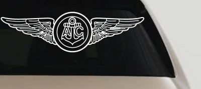 USN Navy Aircrew Wings Military Car or Truck Window Vinyl Decal Sticker