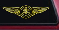USN Navy Aircrew Wings Military Car or Truck Window Vinyl Decal Sticker (Yellow)