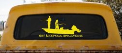 Now Accepting Applications for Wife Girlfriend Fisher Fishing Car or Truck Window Decal Sticker (Yellow)