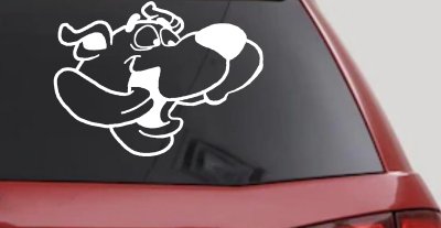 Scooby Doo Tongue Wagging Cartoons Car or Truck Window Vinyl Decal Sticker