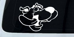 Scooby Doo Tongue Wagging Cartoons Car or Truck Window Decal Sticker