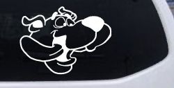 Scooby Doo Tongue Wagging Cartoons Car or Truck Window Decal Sticker
