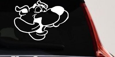 Scooby Doo Tongue Wagging Cartoons Car or Truck Window Vinyl Decal Sticker