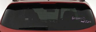 Granny Life Funny Car or Truck Window Decal Sticker (Lilac)