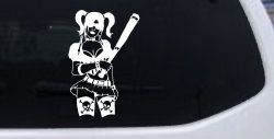 Harley Skull Stockings Car or Truck Window Decal Sticker