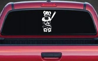 Harley Skull Stockings Car or Truck Window Decal Sticker